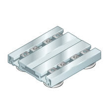 Laufrollenwagen Profil Aluminum LWA