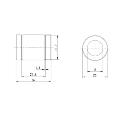 R060001600 ỐNG LÓT TUYẾN TÍNH KBM-16