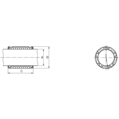 R065822530 ỐNG LÓT TUYẾN TÍNH KBC-25-DD-NR